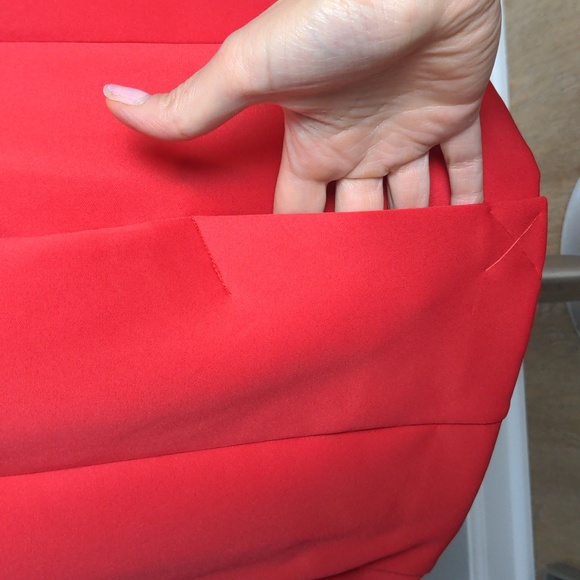 T Tahari fitted Sheath Dress, Sz 6, Geranium - Picture 7 of 8